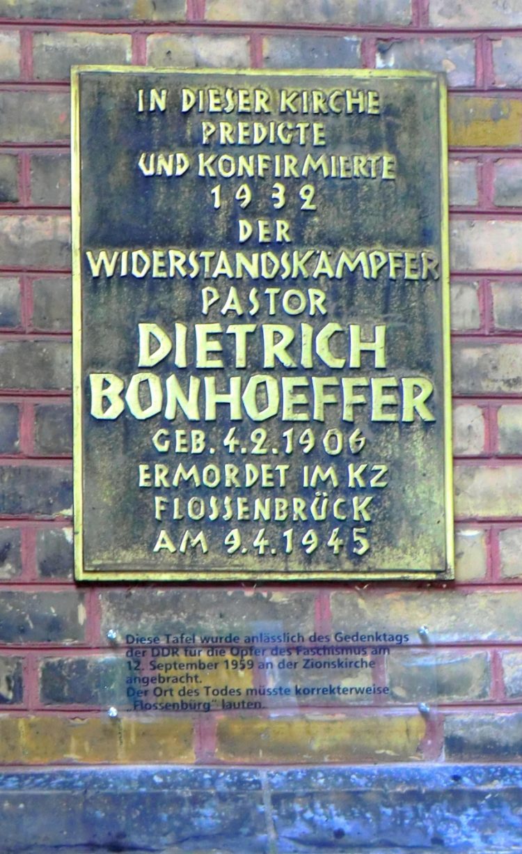 Berlin zionskirche tafel neu